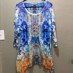 3/4 Sleeve Shirt with lacy accents